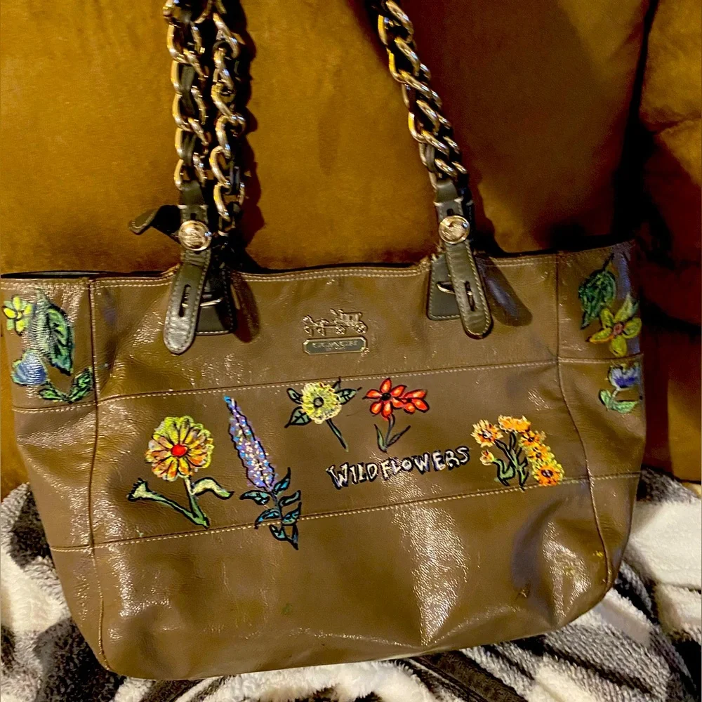 Coach purse painted - Picture 2 of 2